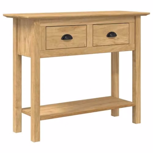 vidaXL BODO Modern Console Table, Brown, W: 91 cm, D: 34.7 cm, H: 74 cm – 1