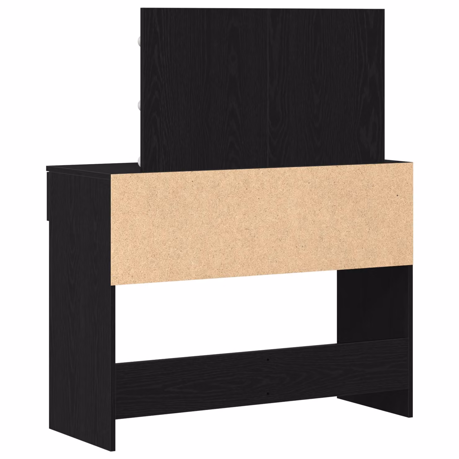 Berkfield Home Modern Black Oak Dressing Table with Hollywood LED, W/D/H: 100 x 40 x 120 cm – 3