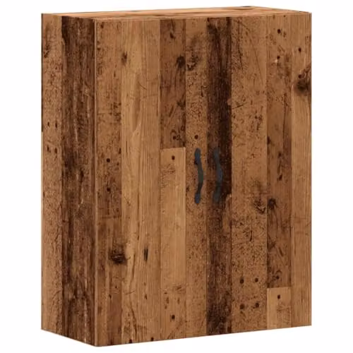 vidaXL Wall Mounted Cabinet in Old Wood Brown, W/D/H: 69.5 x 34 x 90 cm