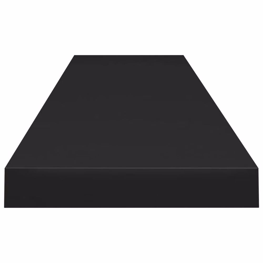 Berkfield Home Set of 4 Black Floating Wall Shelves, W/D/H: 120 x 23.5 x 4 cm – 4