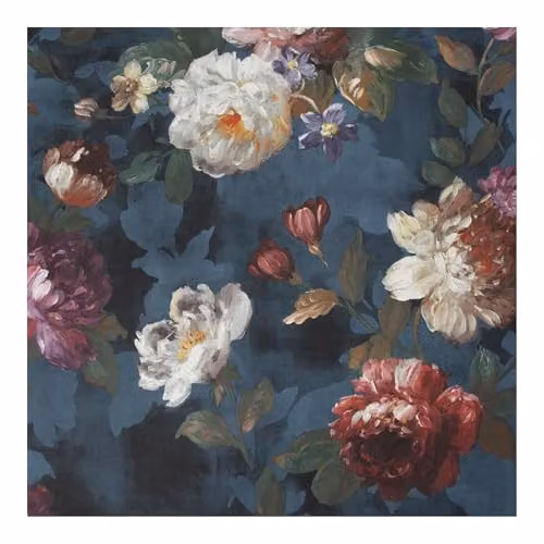Graham & Brown Isabelle Navy Blue Floral Botanical Vintage Wallpaper Roll