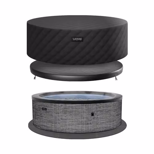 Wave Tahoe 4 Person Eco Foam Hot Tub in Flint Grey with Integrated Heater and WiFi App Control