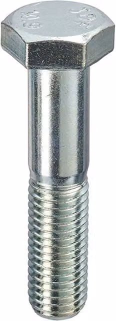 Unifix Grade 10.9 HT Hexagon Bolts DIN 931 BZP, M16 x 45, Grey, Box of 50