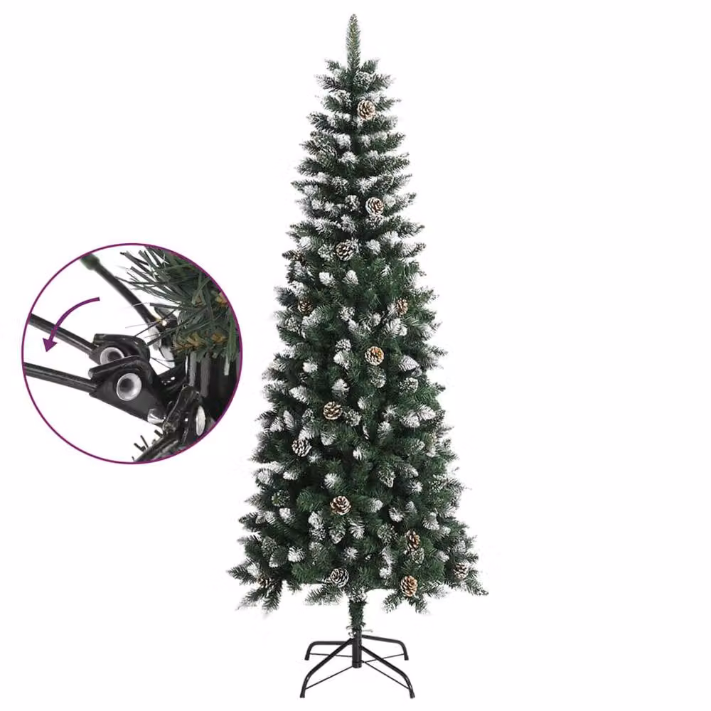 Berkfield Home Artificial Christmas Tree with Stand, Green, Height: 240 cm – 3