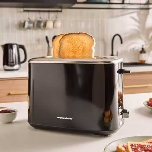 Morphy Richards Equip 2 Slice Toaster with Defrost, Reheat and Browning Controls, Black – 2