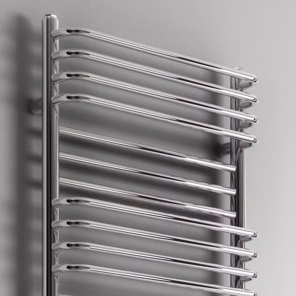 Bathroom Kingdom Marco Chrome Heated Towel Rail, Silver, W: 50 cm, H: 140 cm – 3