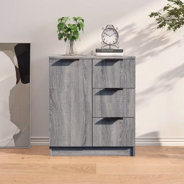Berkfield Home Grey Sonoma Sideboard in Matt Engineered Wood