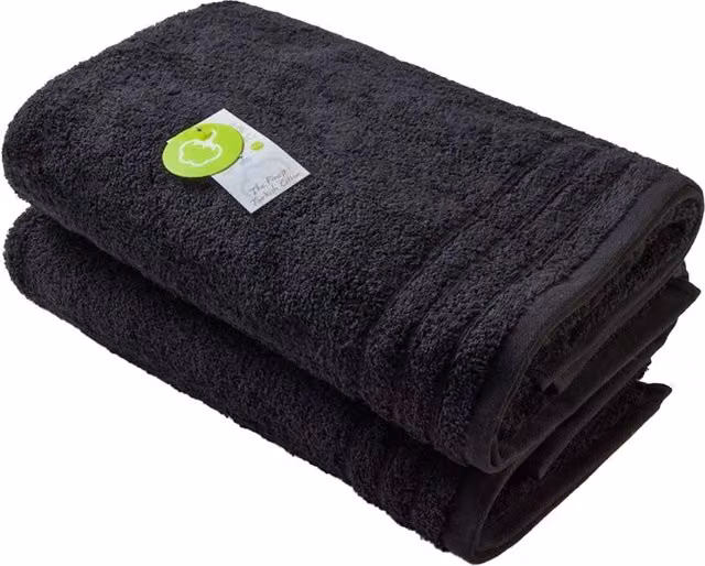 ARTG Fluffy Cotton Bath Towel in Black – 1