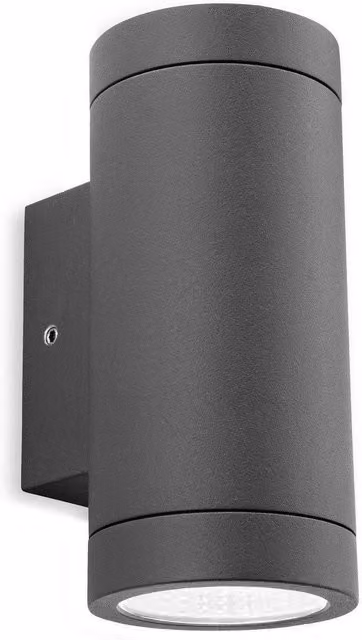 Netlighting Shelby LED 2 Light Outdoor Up Down Wall Light in Black IP65