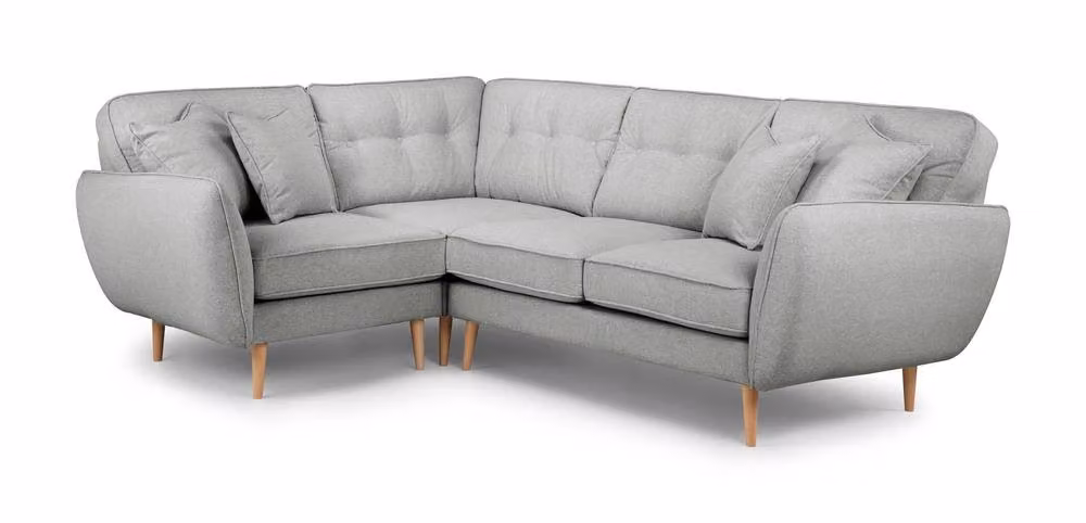 The Great Sofa Company Ailis 1 Corner 2 Faro L-Shape Upholstered Sofa in Light Grey – 2