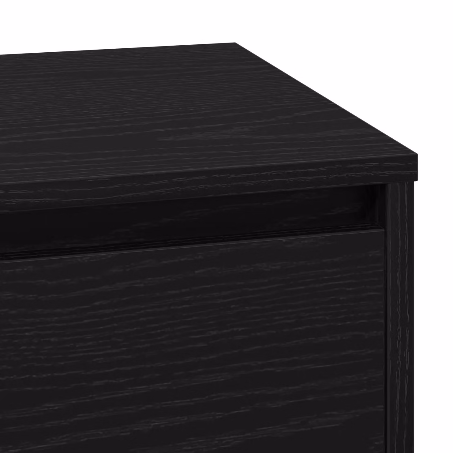 Berkfield Home Modern Black Oak Bedside Cabinet with Integrated LED Lighting, W/D/H: 34.5 x 30 x 75 cm – 5