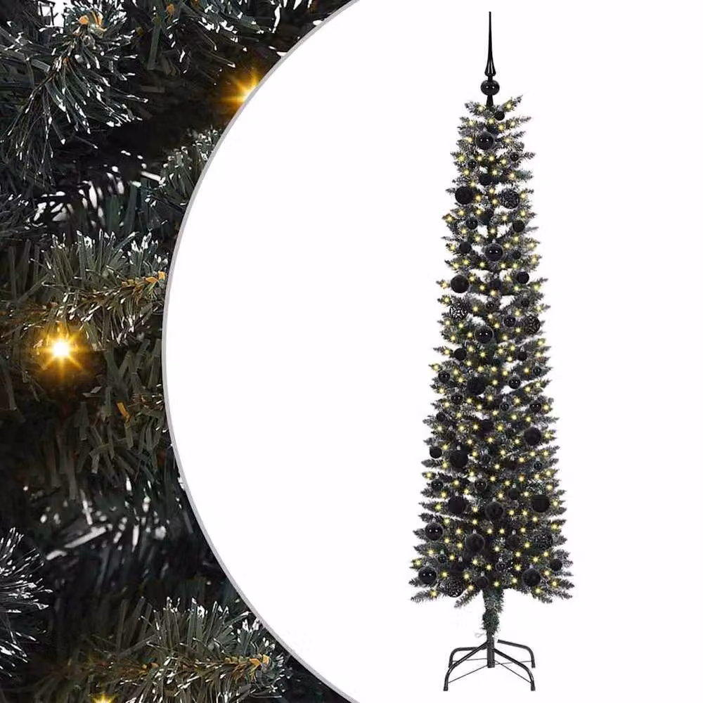 Berkfield Home Artificial Christmas Tree with Stand, Green, H 180 x W 50.5 x D 50.5 cm – 2