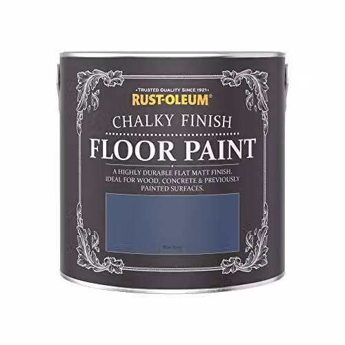 Rust-Oleum Blue Scratch-Proof Water-Based Floor Paint in Matt Finish, Blue River, 2.5 l – 3
