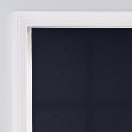 A.Unique Home Trimmable Square Eyelet Roller Blind, Black, W: 150 cm, H: 170 cm – 2