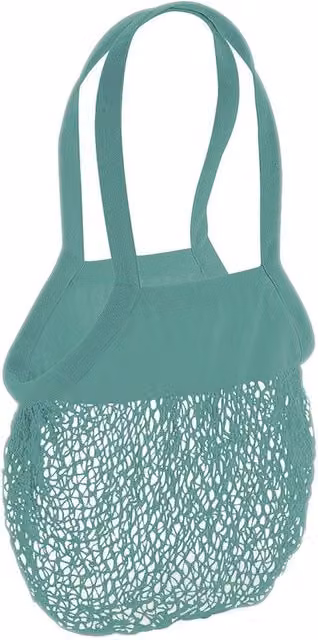 Westford Mill Green Cotton Mesh Grocery Bag