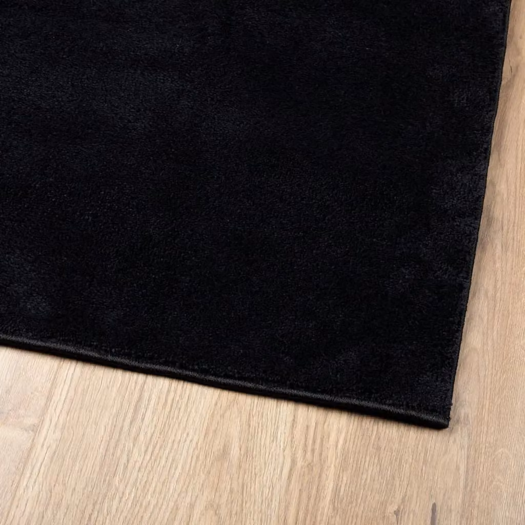Berkfield Home Oviedo Short Pile Rug, Black, 200 x 200 cm – 2