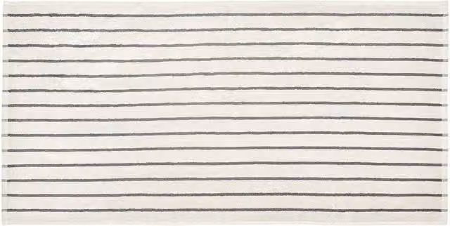 Blomus ARTO Striped Cotton Terry Towel in Dark Grey Moonbeam/Magnet, W: 50 cm, L: 100 cm – 1