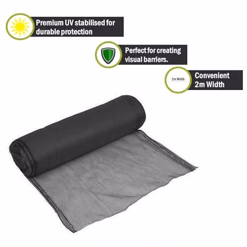 Pegdev Black Heavy Duty UV Stabilised Polyethylene Safety Netting for Herris Fencing – 3