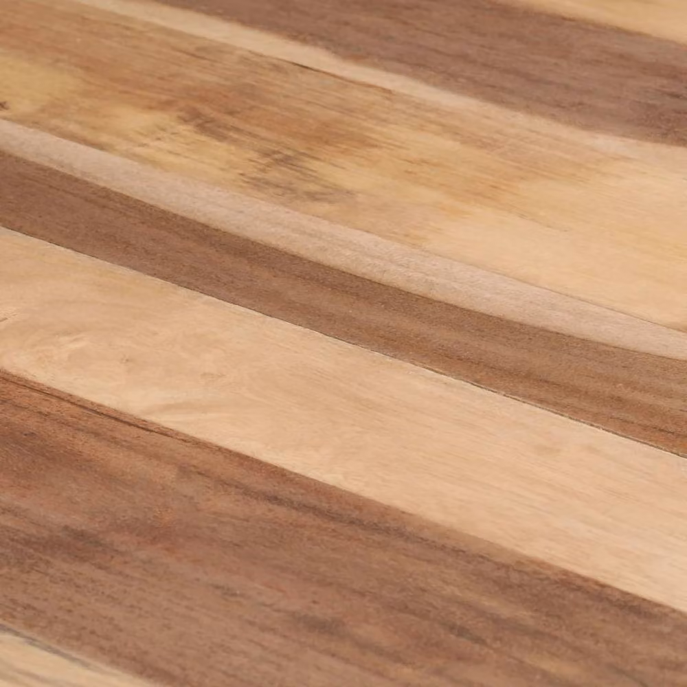 Berkfield Home Rectangular Solid Wood Dining Table in Brown, W/D/H: 140 x 70 x 75 cm – 4