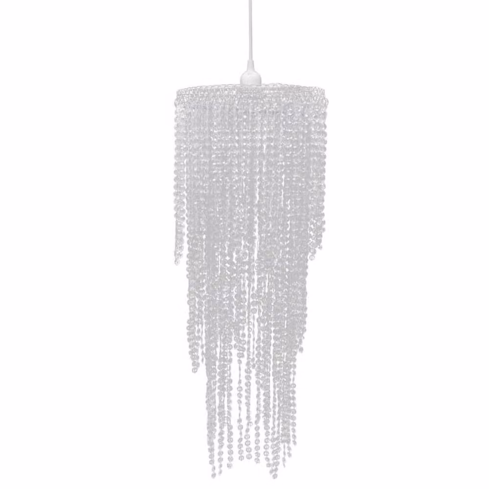 Berkfield Home Transparent Pendant Chandelier, W/D/H: 26 x 26 x 70 cm – 3