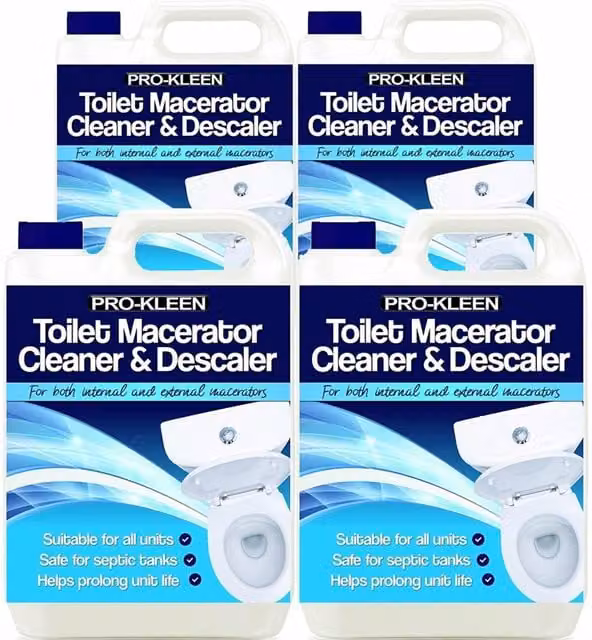 ProKleen Toilet Macerator Cleaner and Descaler, 4 x 5L
