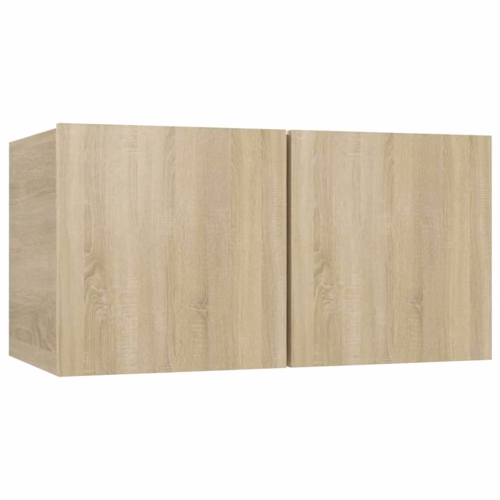 Berkfield Home Practical 5 Piece TV Cabinet Set in Sonoma Oak and Beige Engineered Wood