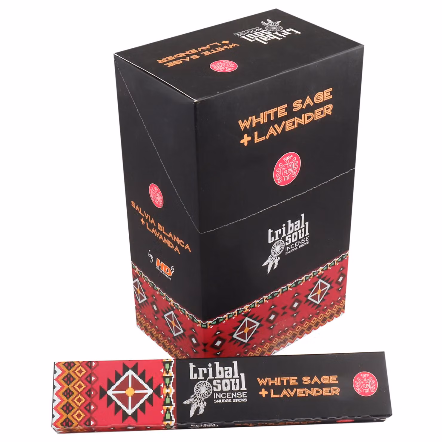 KDMD Tribal Soul White Sage and Lavender Incense Sticks in Black – 2