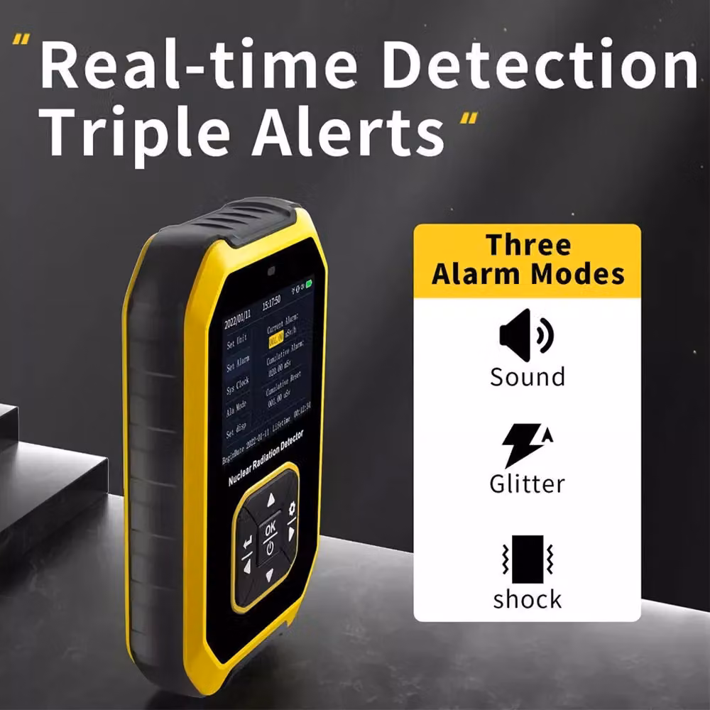 VOGREX Geiger Counter Radiation Detector and X-Ray Dosimeter in Yellow – 6