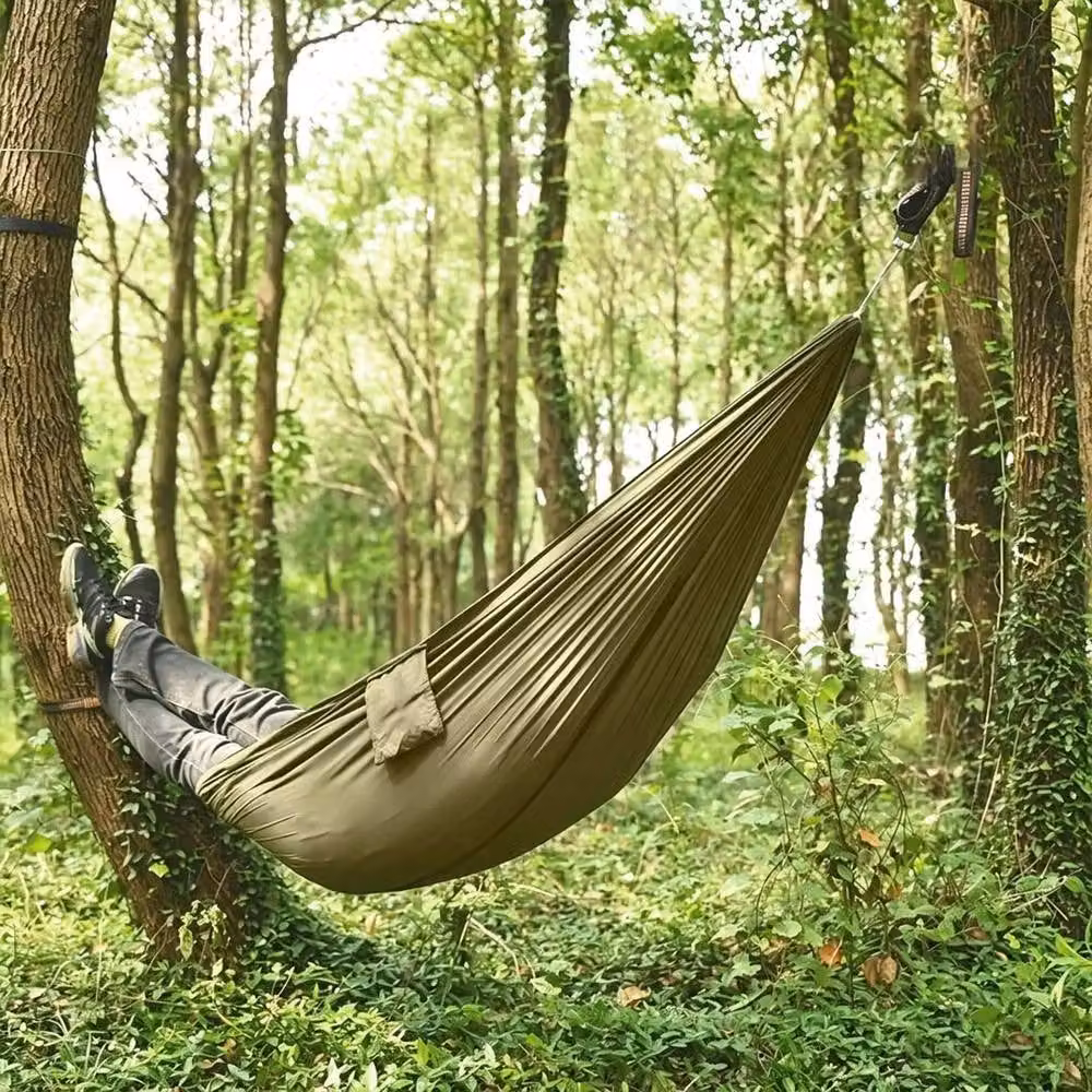 SPETLEK 2 Person Double Camping Hammock Chair in Green – 5
