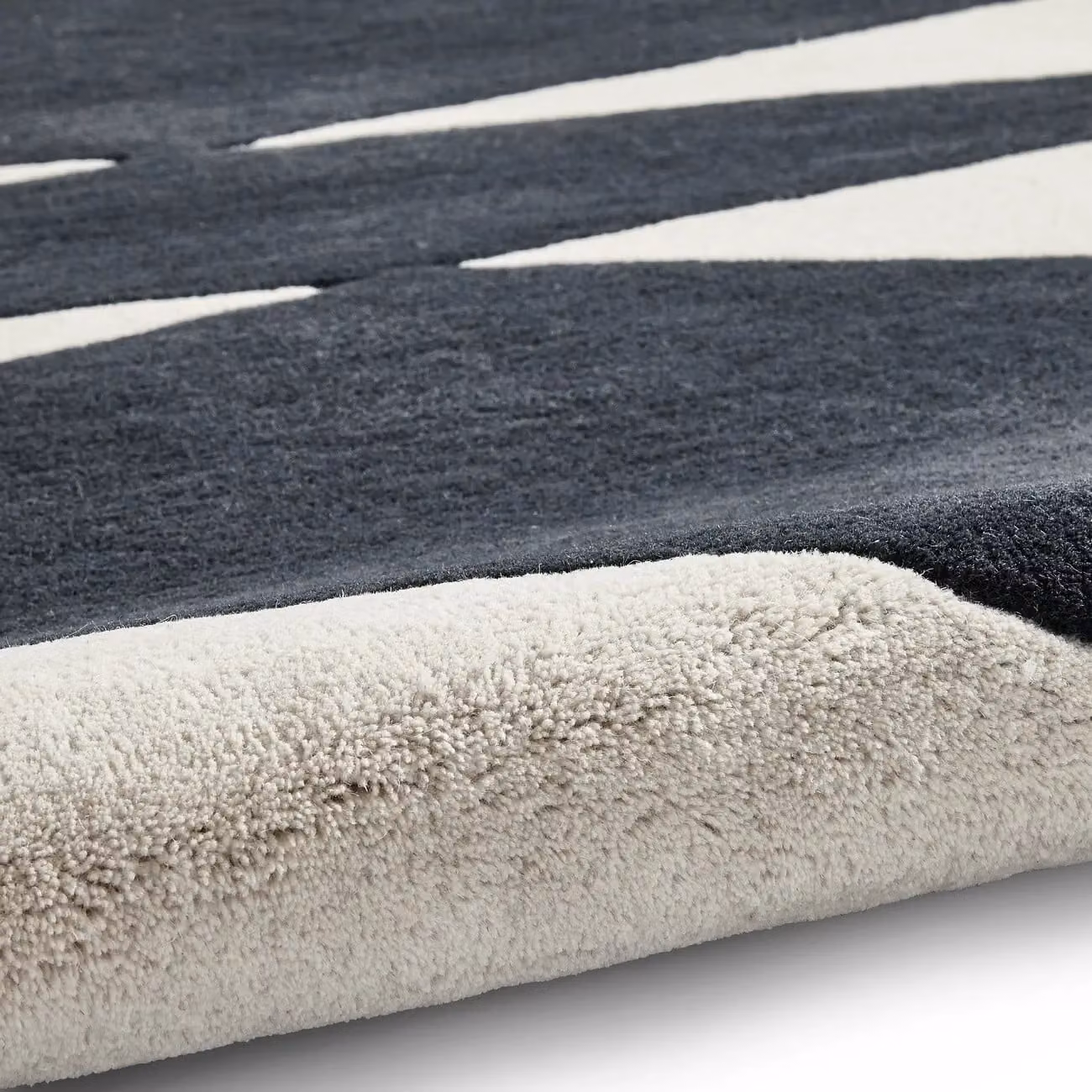 The Rug Shop UK Black Wool Modern Geometric Abstract Area Rug W: 150 cm, D: 230 cm – 5