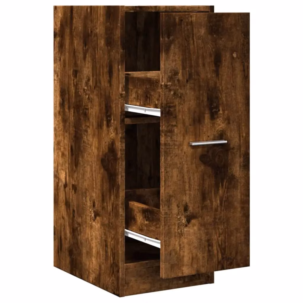 Berkfield Home Apothecary Cabinet in Smoked Oak Brown, W/D/H: 30 x 41 x 77.5 cm – 2