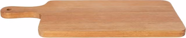 Orsina Solid Acacia Wood Rectangular Paddle Chopping and Serving Board, Brown, W: 40.0 cm, D: 18.0 cm, H: 2.0 cm