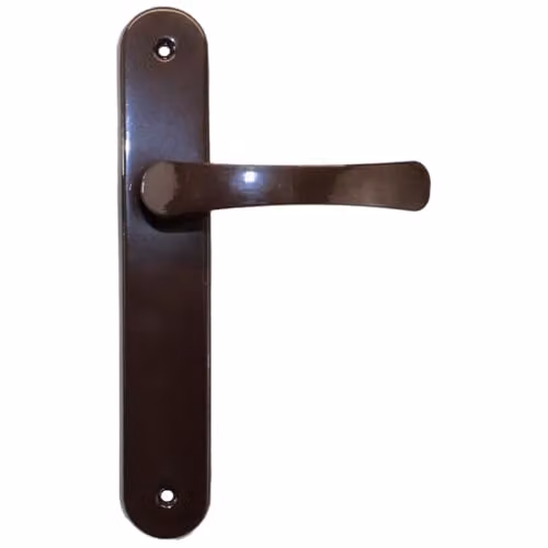 Sola Modern Brown Interior Door Handle Set with Sleek Lever Design and Backplate – 3