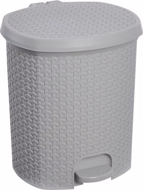 Keeeper Nordic Grey Soft Close Pedal Waste Bin, 21 Litre