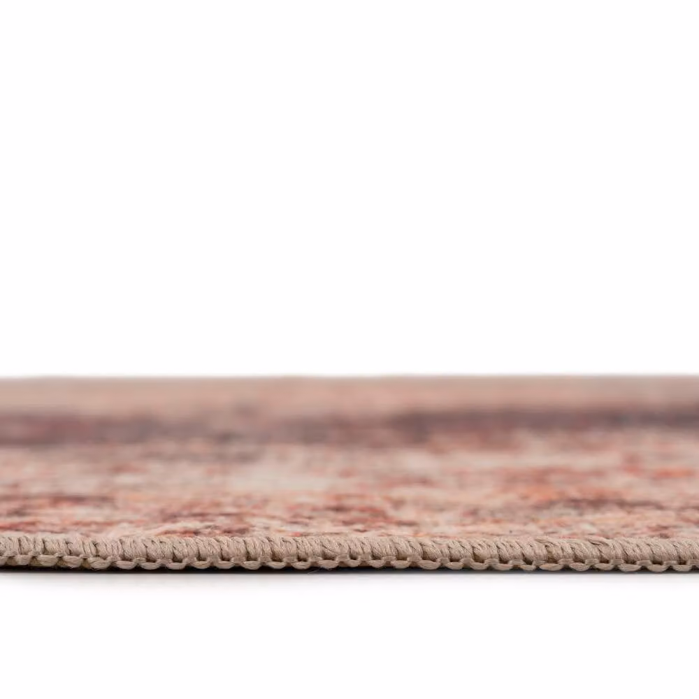 Kukoon Vintage Machine Woven Washable Everyday Rug in Purple, Burgundy and Multicolour, W: 80 cm, L: 150 cm – 4