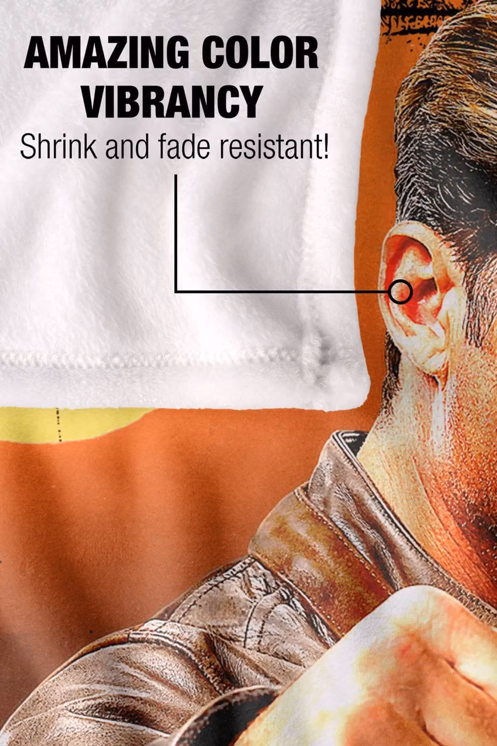 Warner Bros. Mortal Kombat 2 Johnny Cage Caged Vengeance Super Soft Fluffy Polyester Blanket, Multicolour, Extra Large – 5