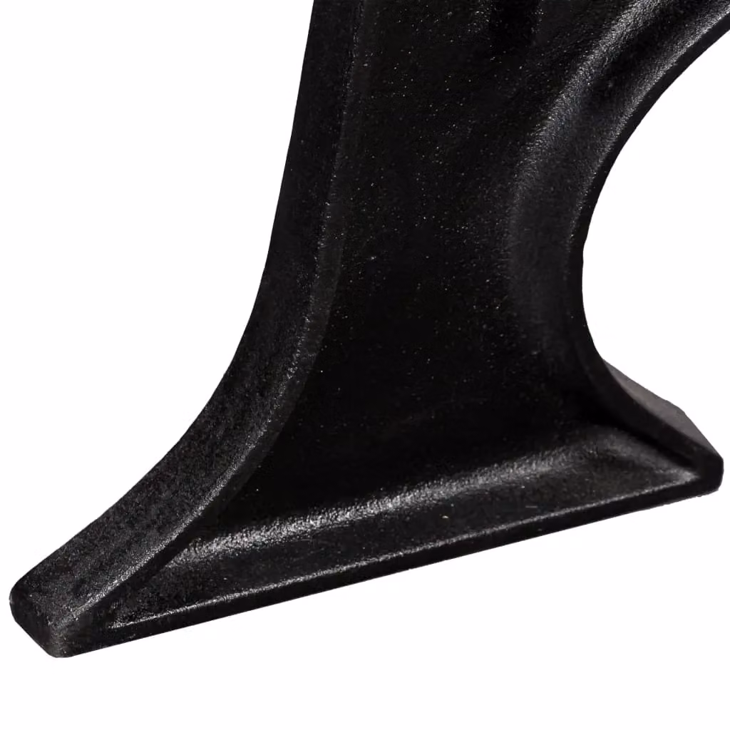 Berkfield Home Arched Base A-Frame Cast Iron Dining Table Legs, 2 Pieces, Black – 6
