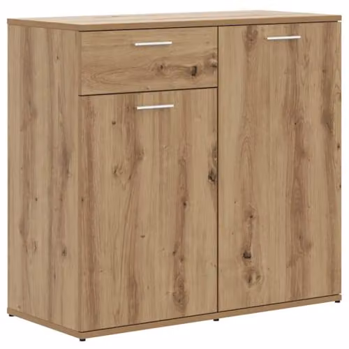 vidaXL Artisan Oak Sideboard in Brown, W/D/H: 80 x 36 x 75 cm