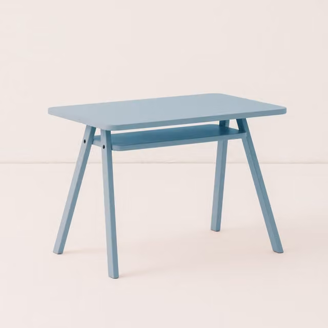 Nobodinoz Growing Green Kid's Table in Baltic Blue