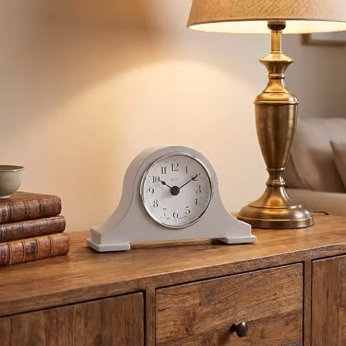 Acctim Harston Napoleon Quartz Battery Mantle Clock in Earl Grey with Arabic Numbers – 3