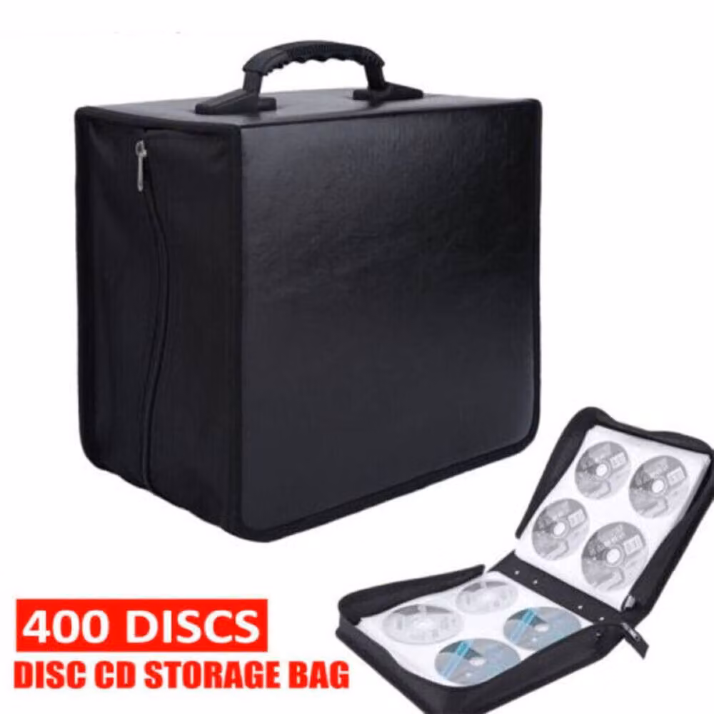 SPETLEK 400 Disc CD DVD Storage Case Wallet Holder in Black – 5