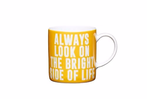 Kitchencraft Always Look Ceramic Mug in Yellow and Multicolour
