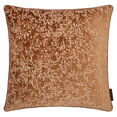 Ulster Weavers Square Velvet Cushion in Orange, Bronze and Multicolour, W/D/H: 55 x 55 x 55 cm – 3