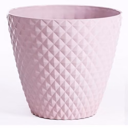 Garden Gear Diamond Planter Pink, W: 39.5 cm, D: 35.0 cm, H: 39.5 cm