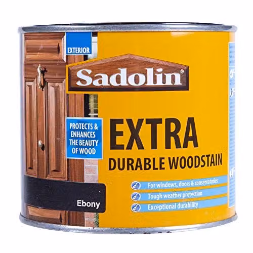 Sadolin Opaque Extra Durable Woodstain, Black, 500 ml