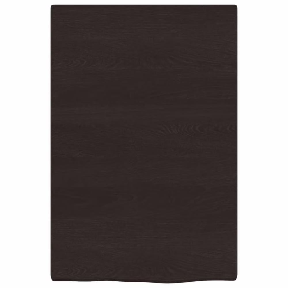 Berkfield Home Wall Mounted Rustic Oak Shelf in Dark Brown and Grey, W: 60 cm, H: 40 cm, D: 2 cm – 3