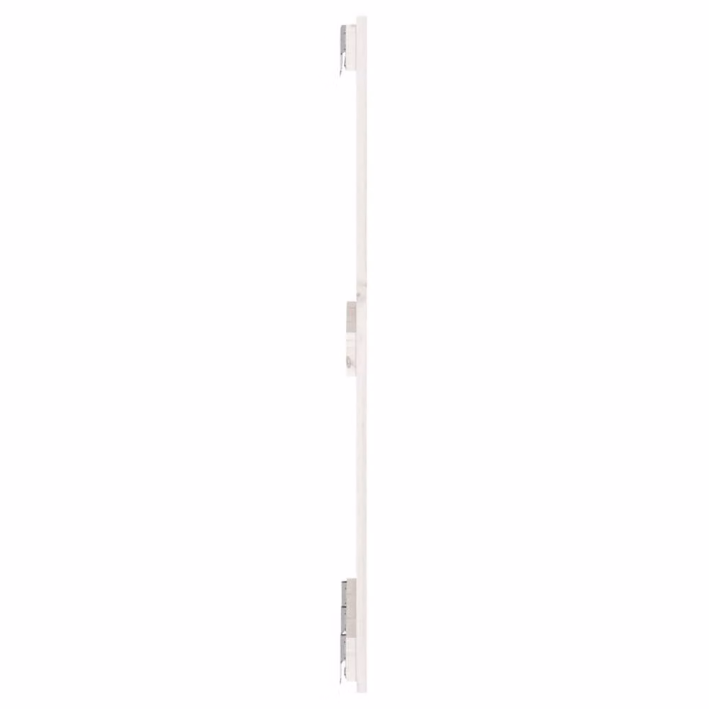 Berkfield Home White Solid Wood Pine Wall Headboard, W: 140 cm, D: 3 cm, H: 90 cm – 2