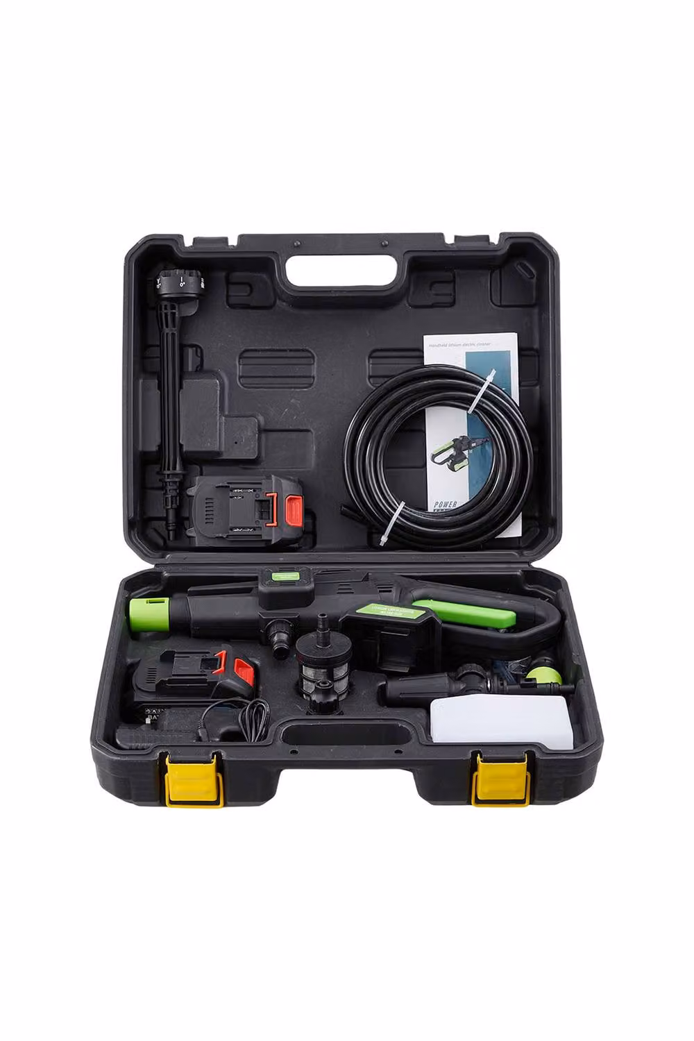 Living and Home 21V Cordless Handheld Pressure Washer Cleaner with 2 Batteries in Black – 2