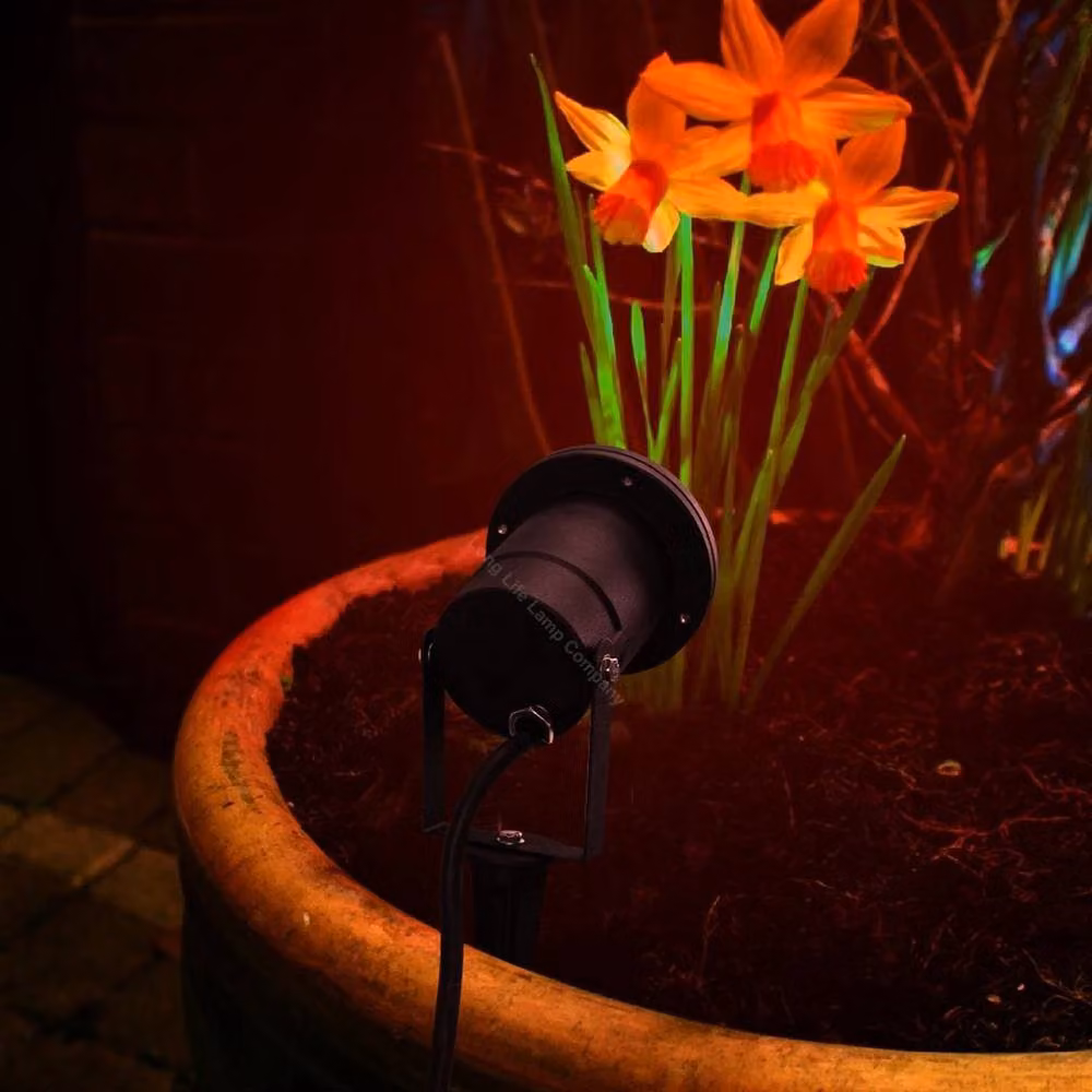 SPETLEK Red and Black LED Garden Ground Spike Outdoor Light – 3
