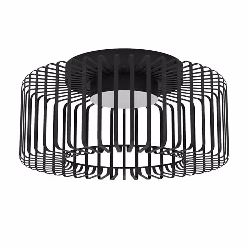 Eglo connect.z Ginestrone-Z Smart Home LED Ceiling Light, Black, ZigBee, Dimmable
